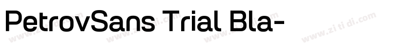 PetrovSans Trial Bla字体转换